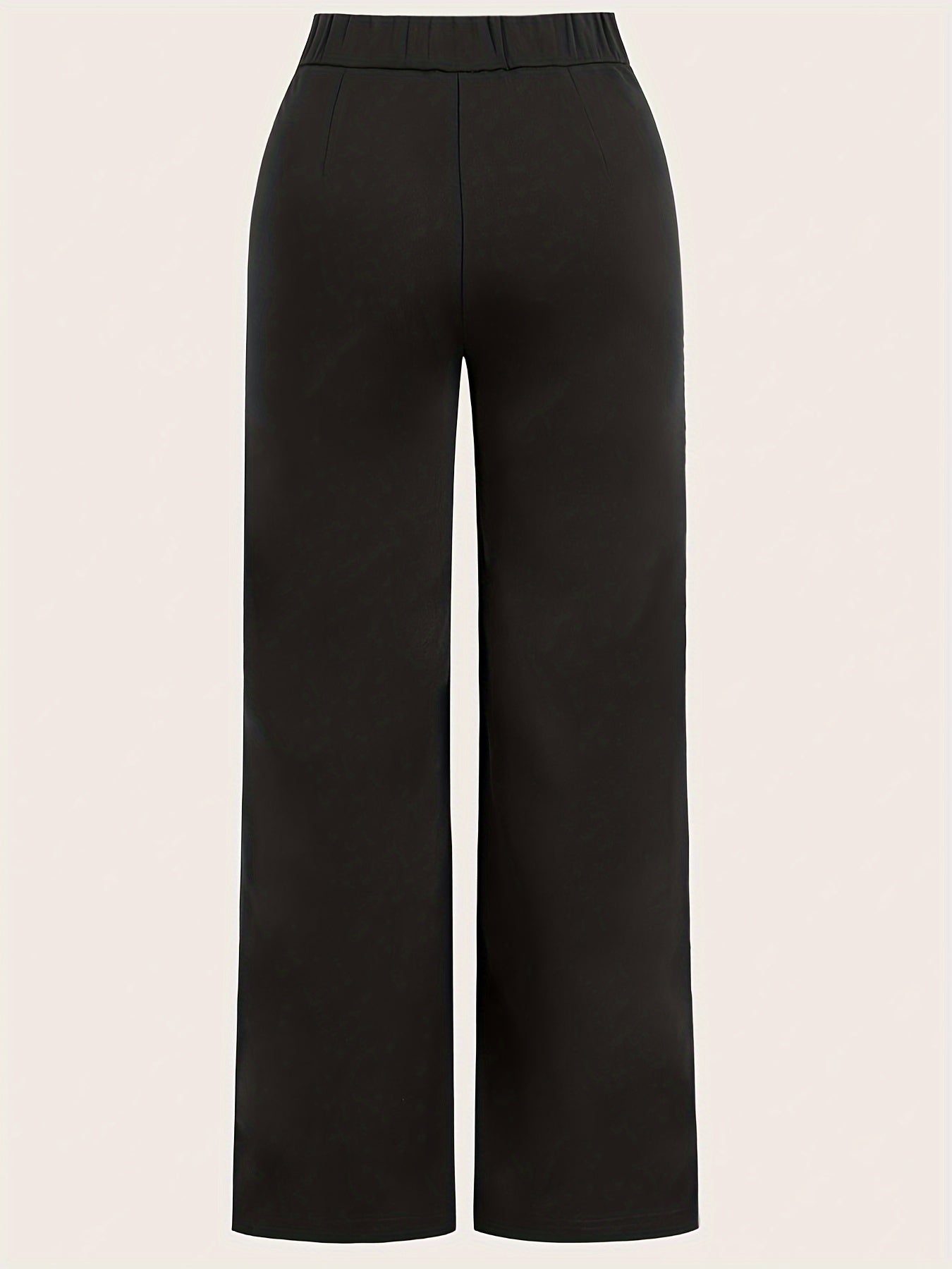 Stylish High Waist Straight Leg Pants