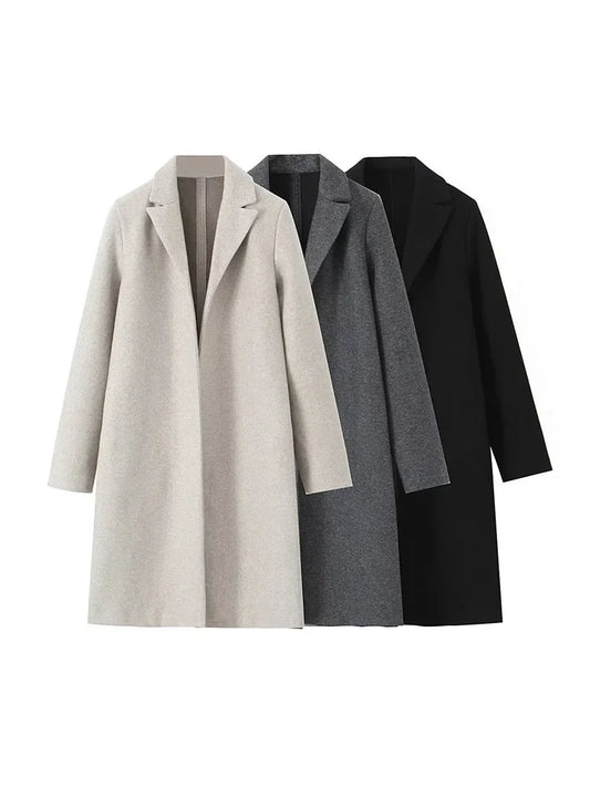 V-Neck Full Sleeves Female Coats