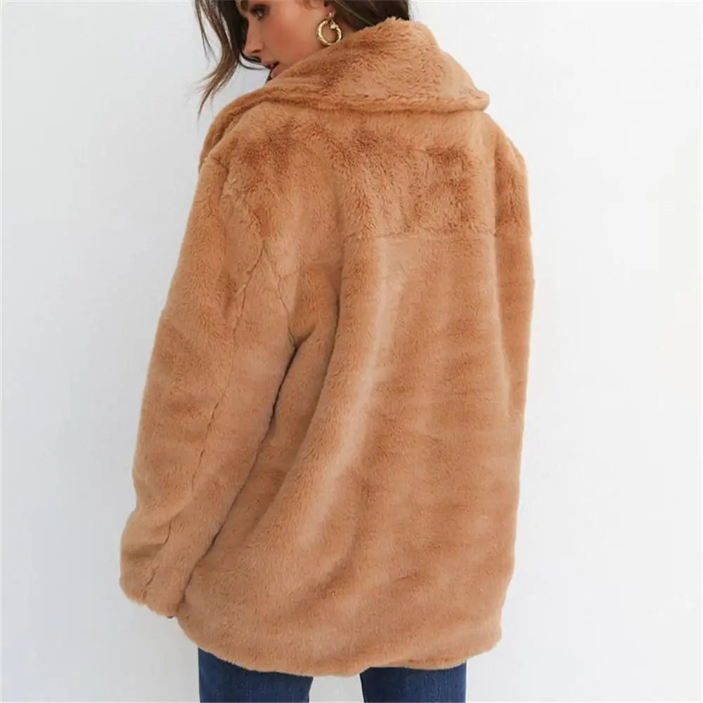 Autumn Faux Mink Vintage Suit Jacket