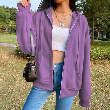 Autumn Fleece Long Sleeve Fashion Hooded