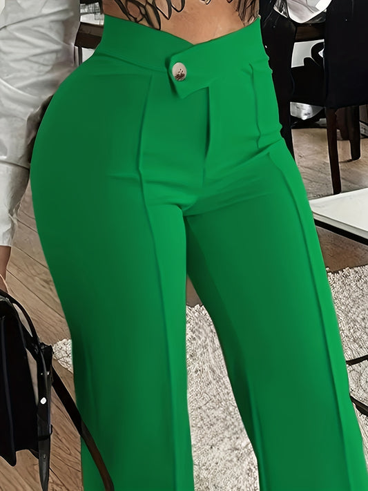 Single Button Pants For Women's